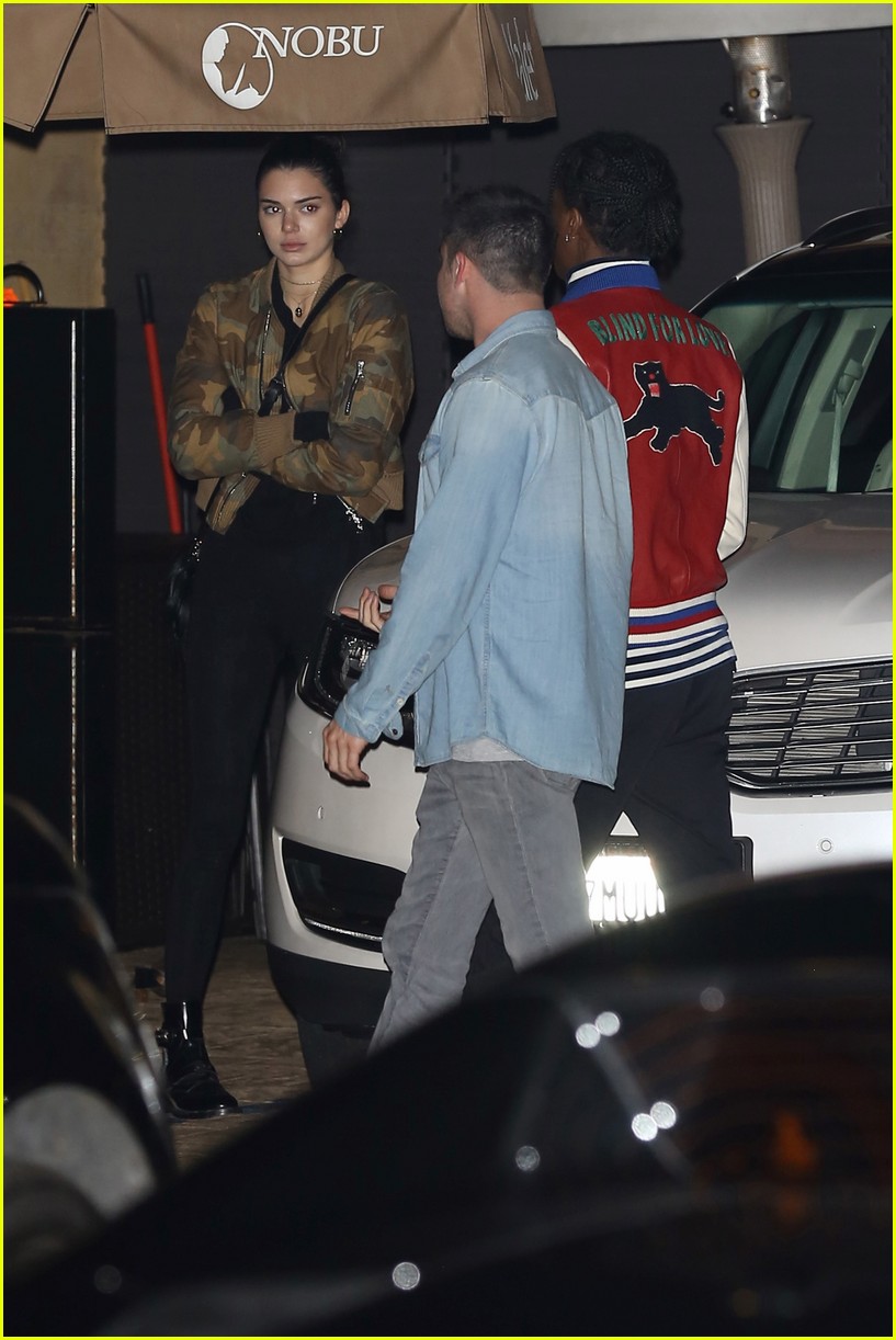 Kendall Jenner & A$AP Rocky Grab Dinner on During Night Out Together
