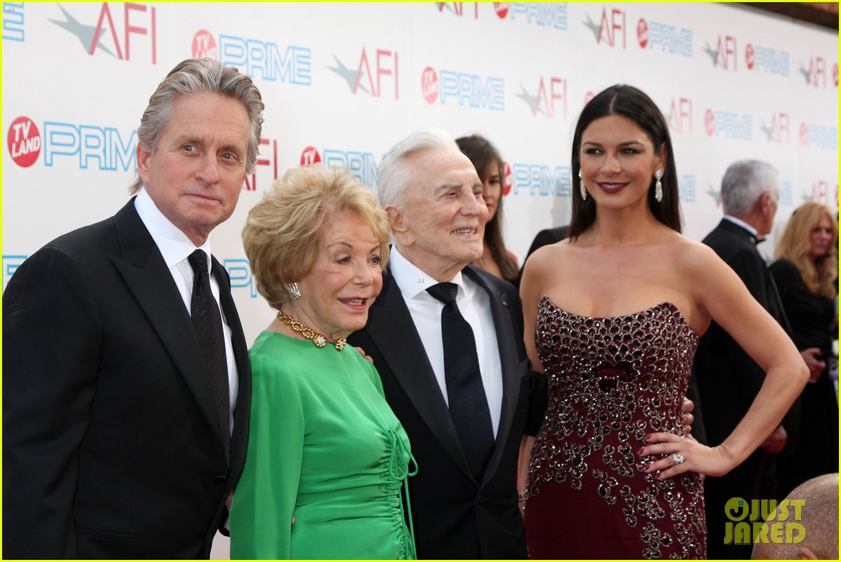 Catherine ZetaJones Makes Video for Kirk Douglas' 100th Birthday