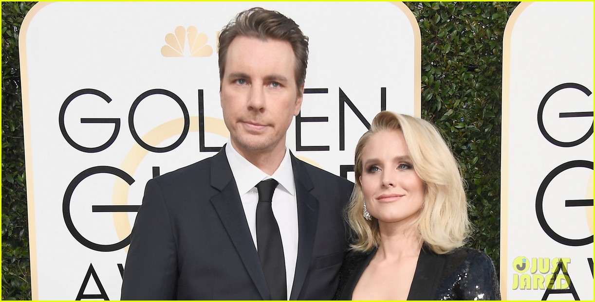 Kristen Bell & Dax Shepard Arrive in Style for Golden Globes 2017
