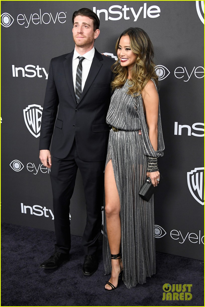 Kaley Cuoco & Jamie Chung Bring Their Significant Others to Golden