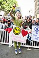 miley cyrus gina rodriguez and barbra streisand stand together at womens march 12