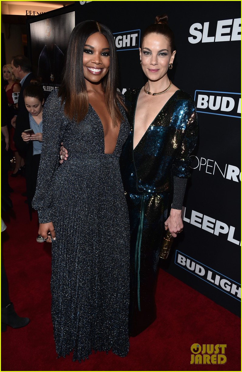 Jamie Foxx, Gabrielle Union & Michelle Monaghan Step Out at 'Sleepless