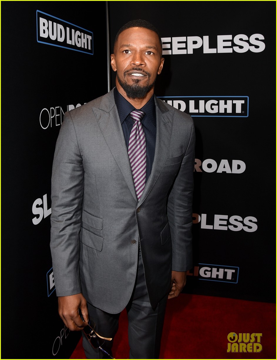Jamie Foxx, Gabrielle Union & Michelle Monaghan Step Out at 'Sleepless