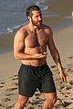 jake gyllenhaal shirtless abs beach greta 01