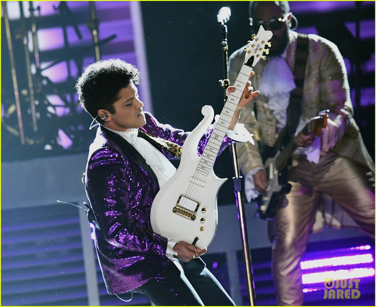 Photo bruno mars prince tribute grammys 2017 06 Photo 3858653 Just Jared