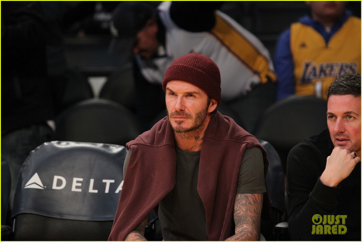 Photo david beckham lakers fame courtside 02 Photo 3851459 Just
