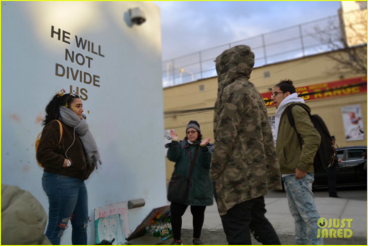 Shia LaBeouf's 'He Will Not Divide Us' Installation Shut Down Photo(02)