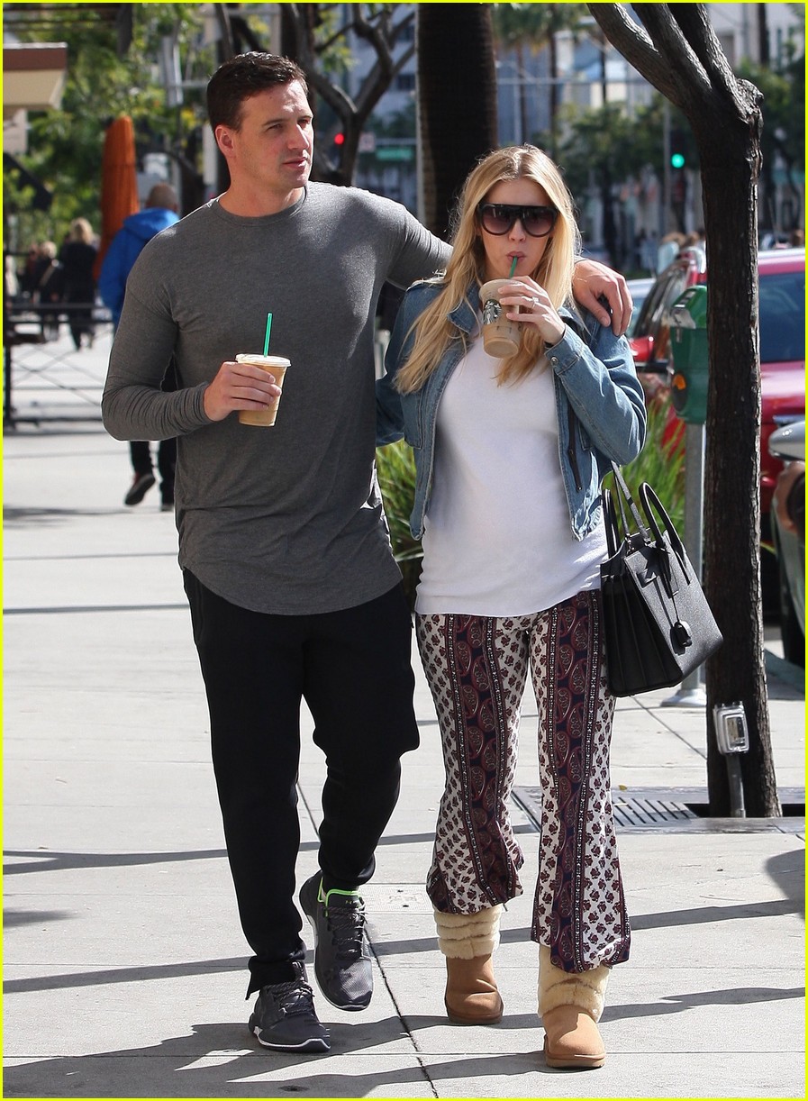 Ryan Lochte & Pregnant Fiancee Kayla Rae Reid Prep For Baby Photo