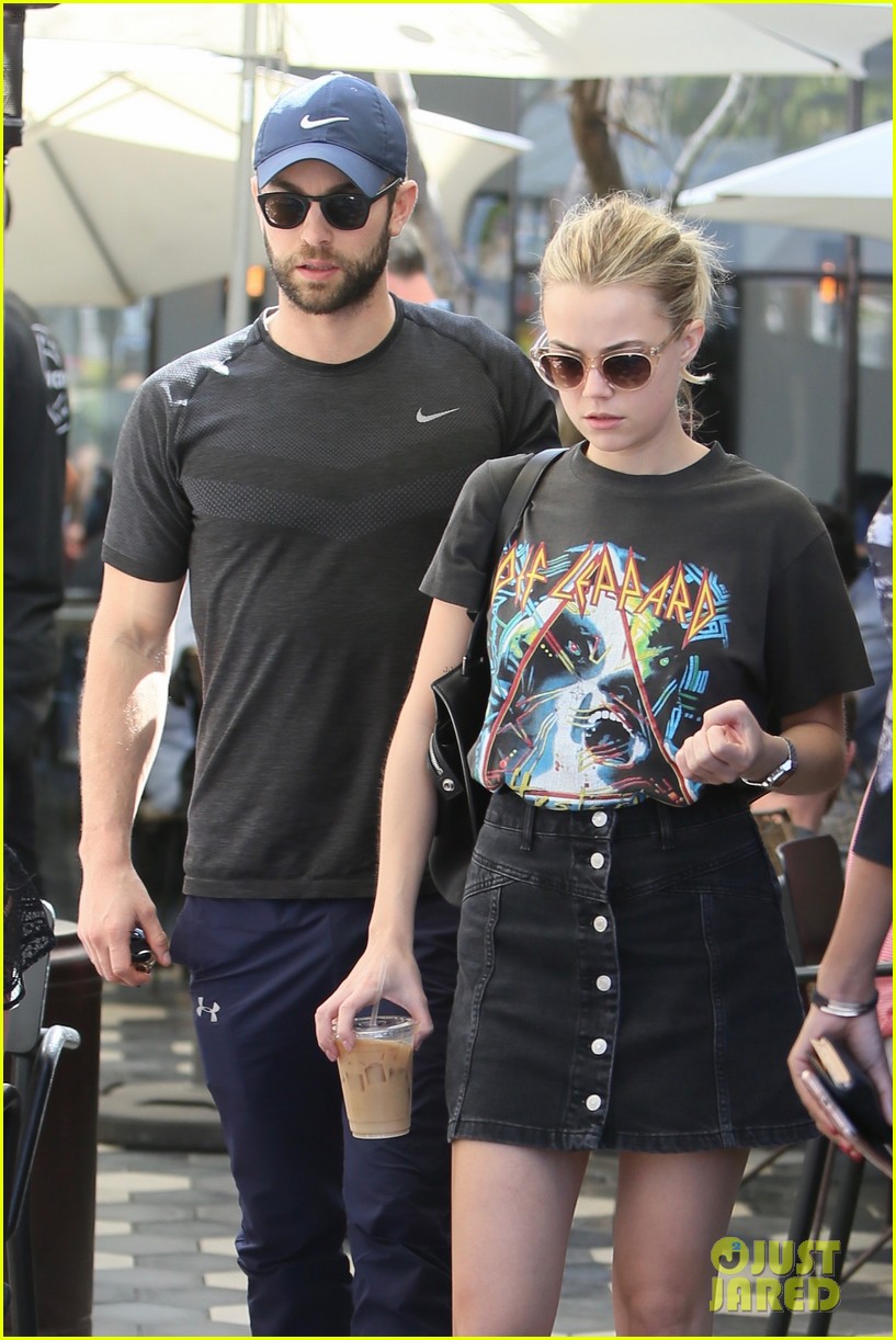 Chace Crawford & Girlfriend Rebecca Rittenhouse Grab a Casual MidWeek