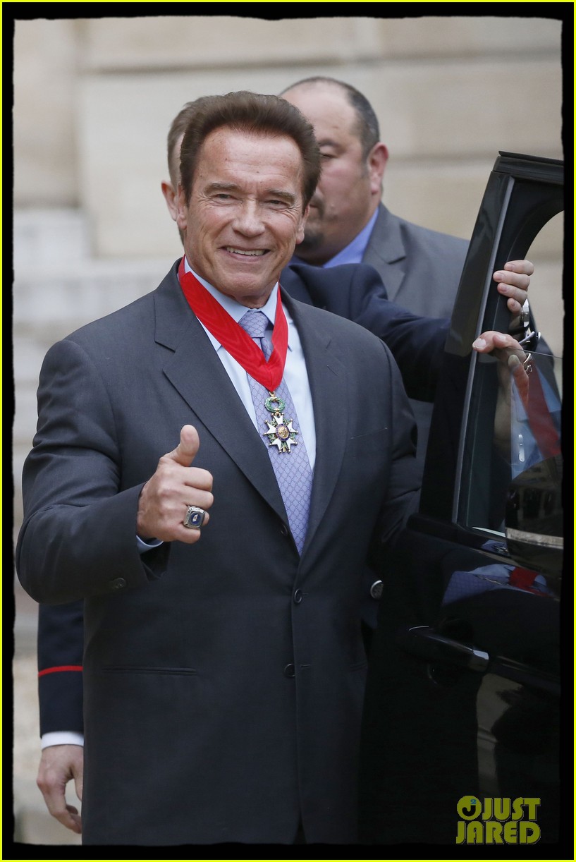 Arnold Schwarzenegger Honored by French President for His Environmental