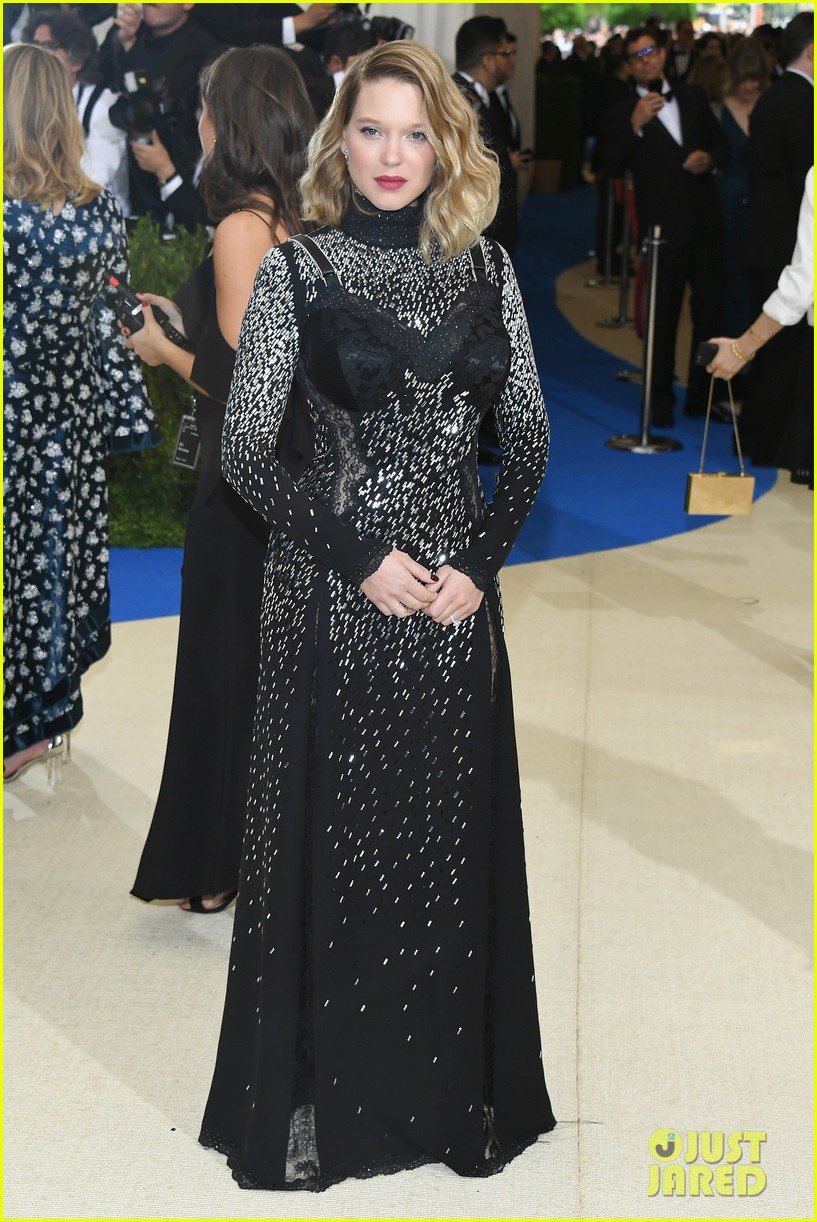 Lea Seydoux & Andrea Riseborough Shimmer at the Met Gala 2017: Photo