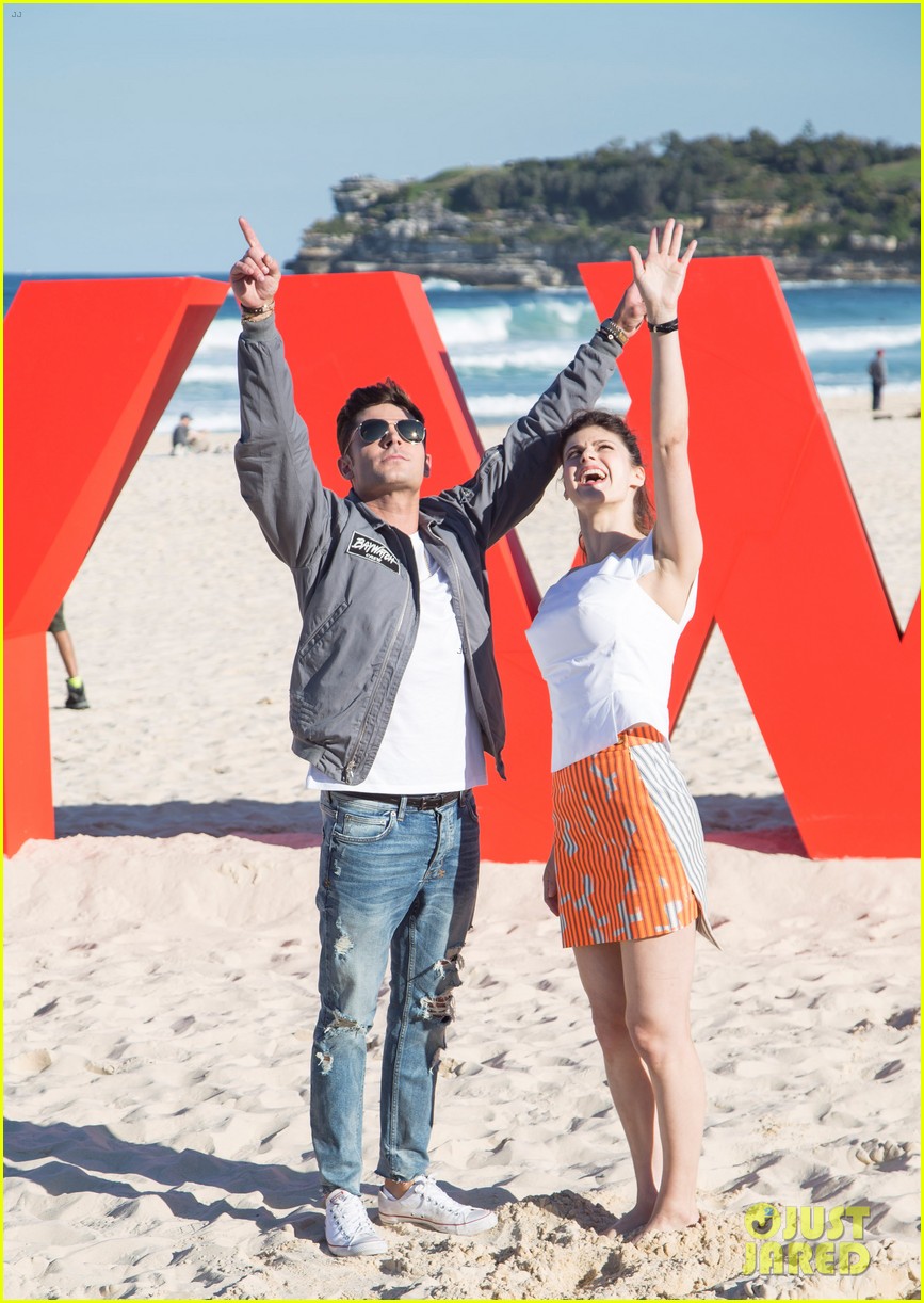 Zac Efron & Alexandra Daddario Are 'Baywatch' Bondi Babes Photo