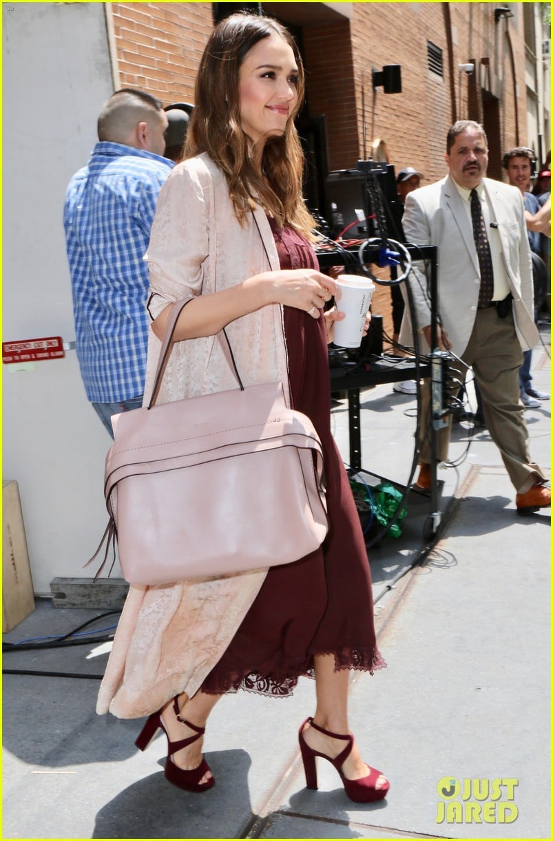 Jessica Alba Rocks Four Outfits in One Day While Promoting 'Planet of