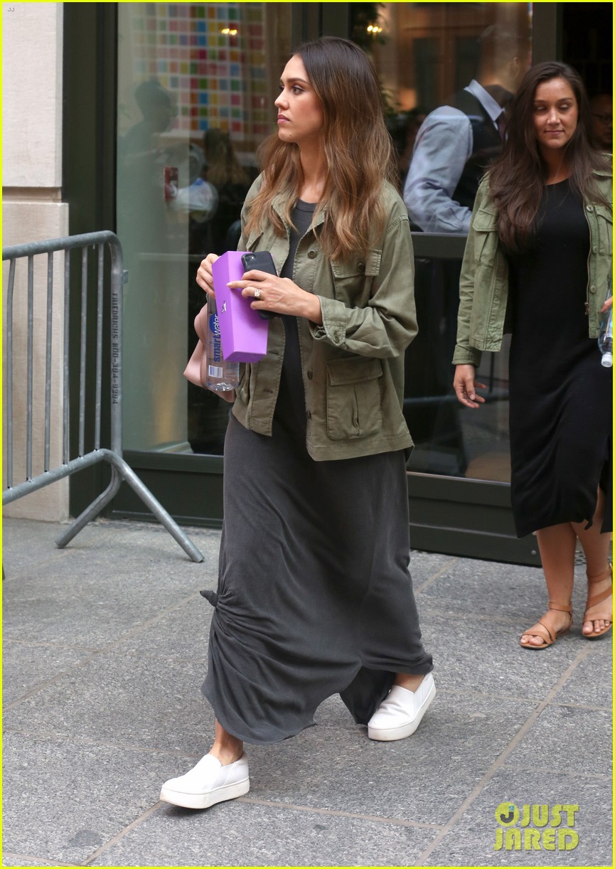 Jessica Alba Rocks Four Outfits in One Day While Promoting 'Planet of