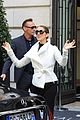 celine dion does yoga poses outside her paris hotel 04