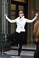celine dion does yoga poses outside her paris hotel 09