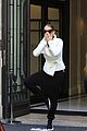celine dion does yoga poses outside her paris hotel 11