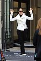 celine dion does yoga poses outside her paris hotel 30