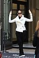 celine dion does yoga poses outside her paris hotel 32