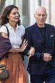 katie holmes and patrick stewart start filming the gift 04