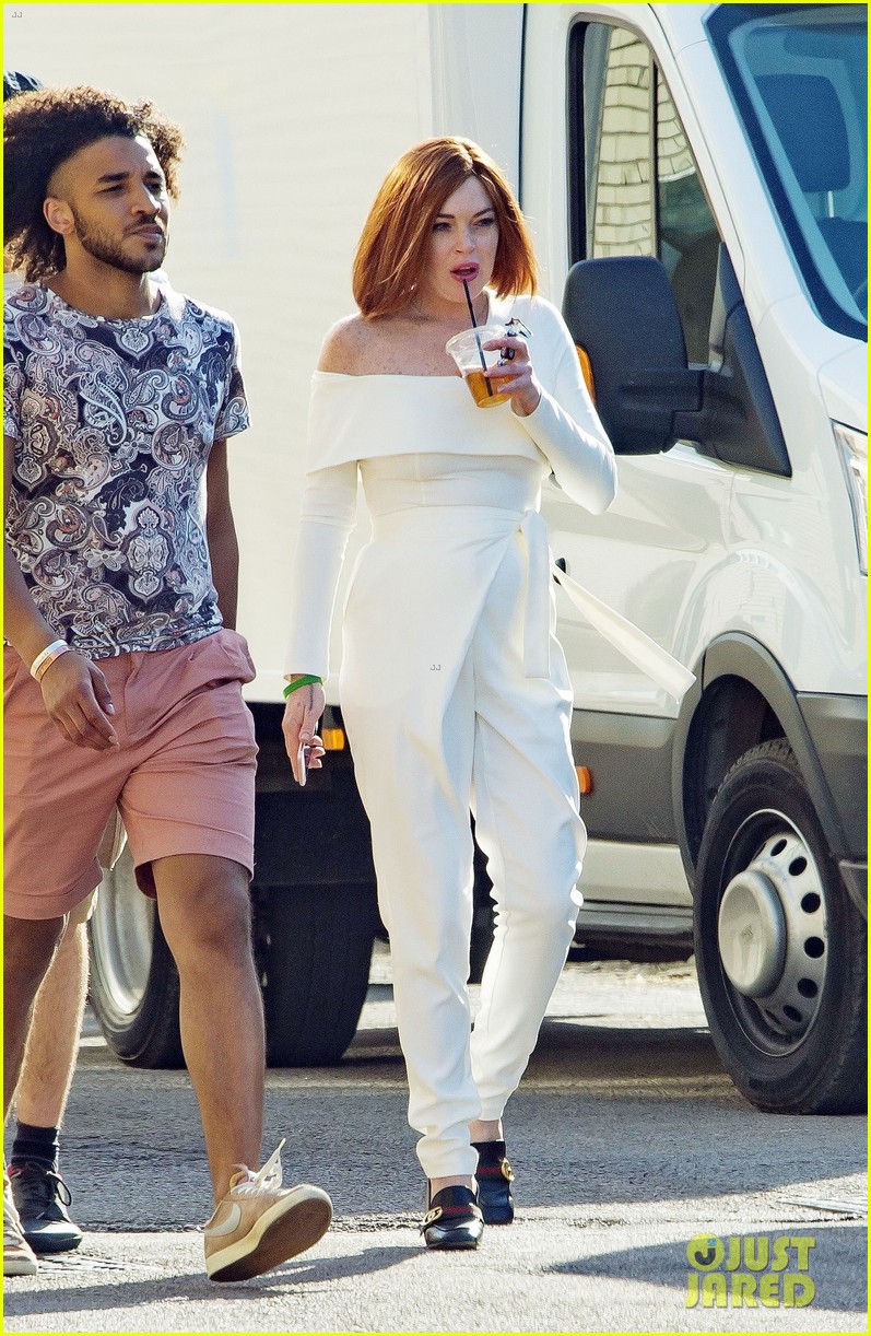 Lindsay Lohan & Rupert Grint Film British TV Series 'Sick Note': Photo