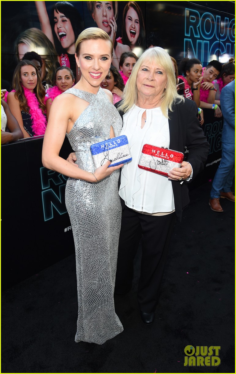 Scarlett Johansson Brings Lookalike Grandma to 'Rough Night' Premiere