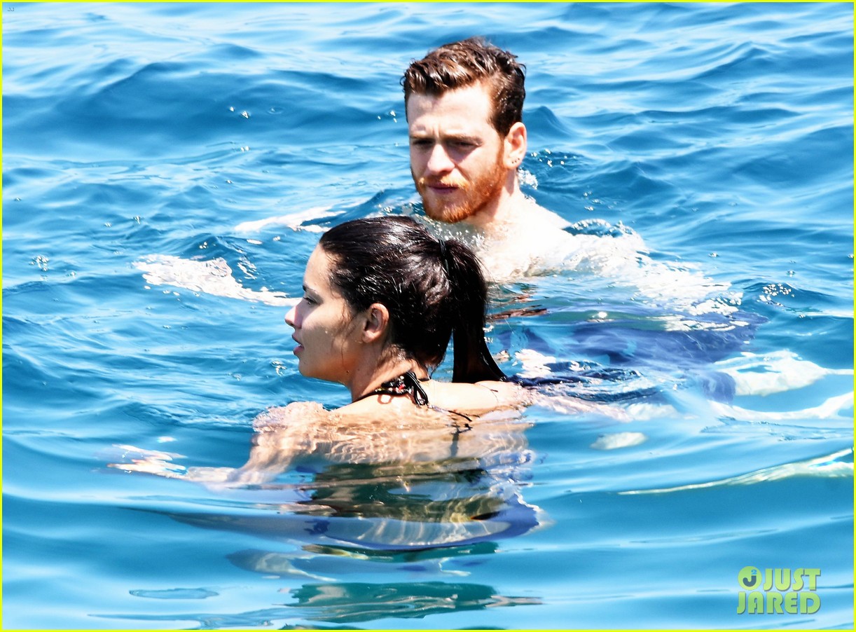 Adriana Lima & Boyfriend Metin Hara Relax on a Yacht in Turkey Photo