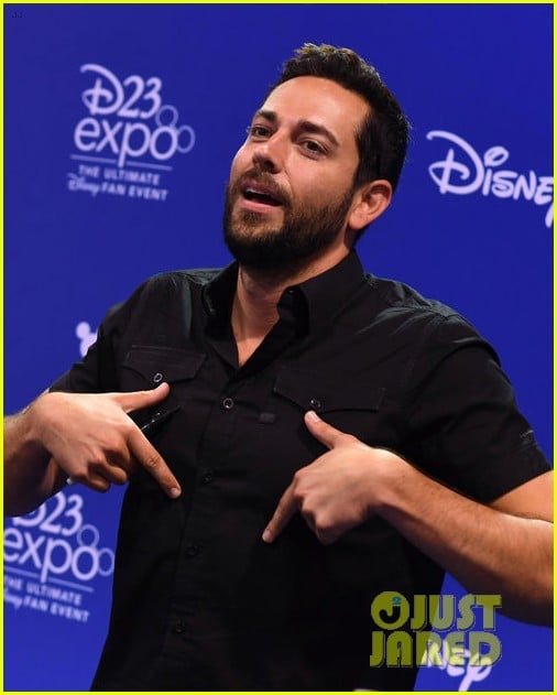Photo: mandy moore zachary levi d23 expo 10 | Photo 3929579 | Just Jared