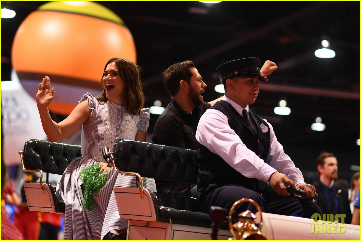 Photo: mandy moore zachary levi d23 expo 14 | Photo 3929583 | Just Jared