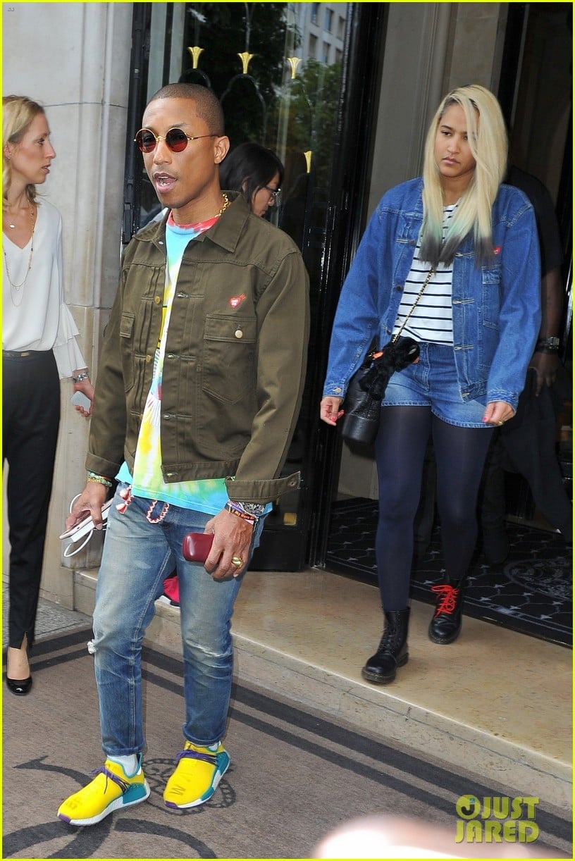 Pharrell Williams & Wife Helen Lasichanh Step Out During Paris Fashion Week:  Photo 3923656, Helen Lasichanh, Pharrell Williams Photos