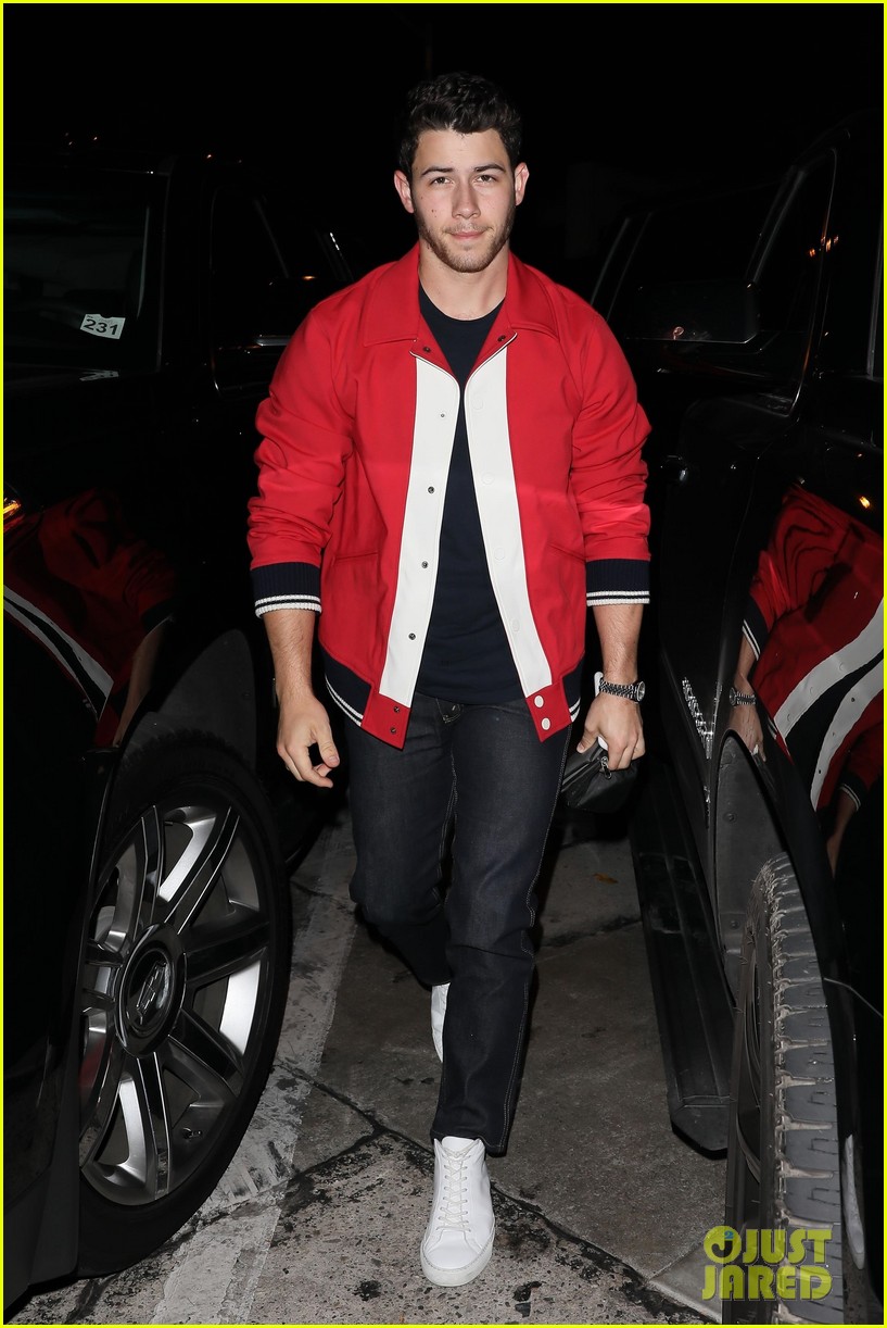 Nick Jonas Looks Red Hot at Dinner in WeHo Photo 3940427 Nick Jonas Photos Just Jared