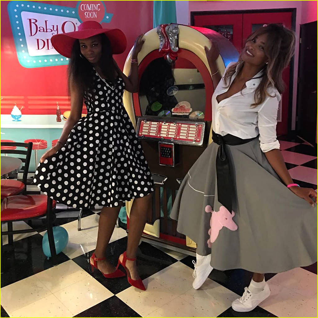 Serena Williams Celebrates '50sThemed Baby Shower with Famous Friends