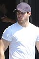 nick jonas shows off his bulging biceps after the gym 03