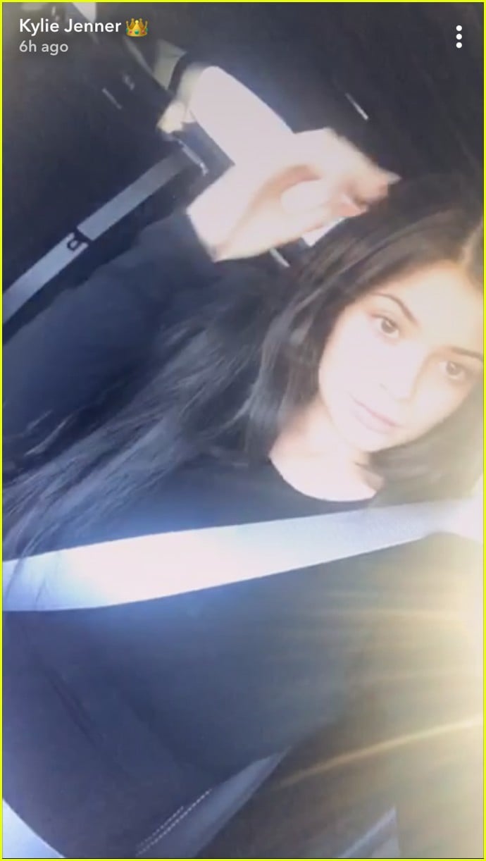 Pregnant Kylie Jenner's Barely There Baby Bump is Seen in New Snapchat