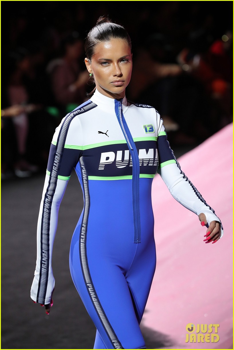 Adriana Lima, Stella Maxwell, & Taylor Hill Walk Rihanna's Fenty Puma