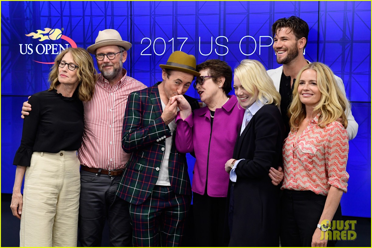 Emma Stone & Billie Jean King Watch US Open Women's Final! Photo