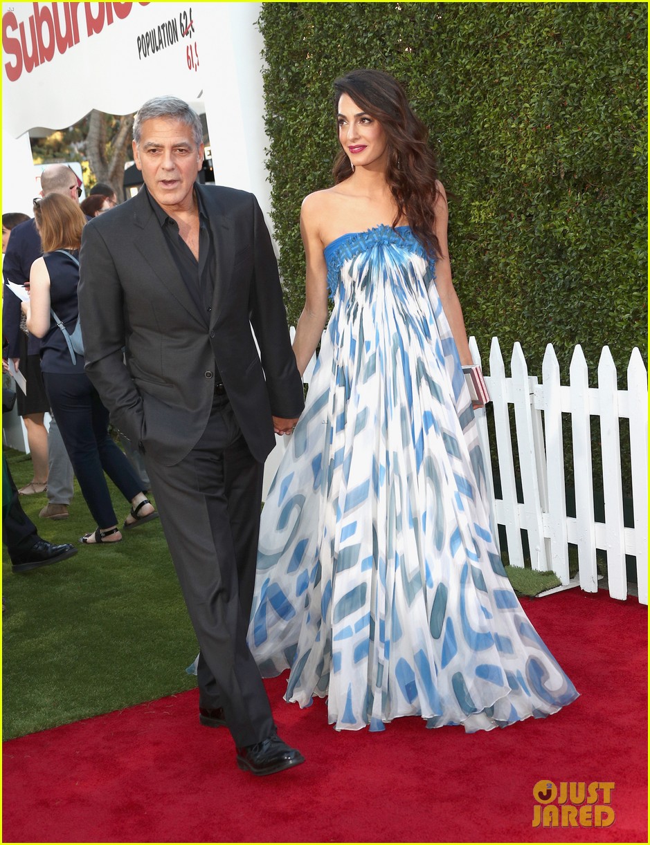 & Amal Clooney Look Sharp at 'Suburbicon' Premiere in LA! Photo