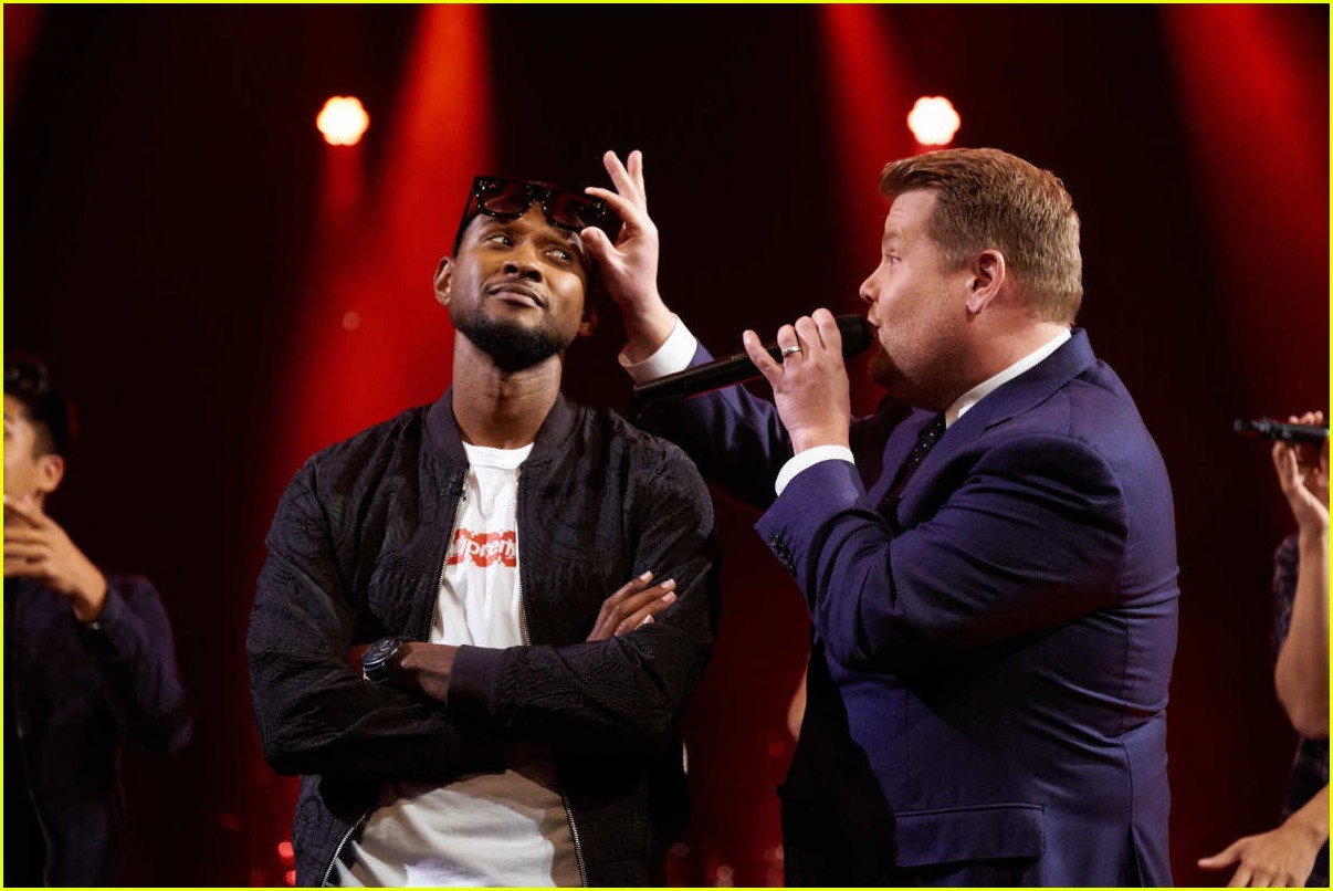 Usher, Luke Evans & James Corden Have a Sensual SingOff Watch Now