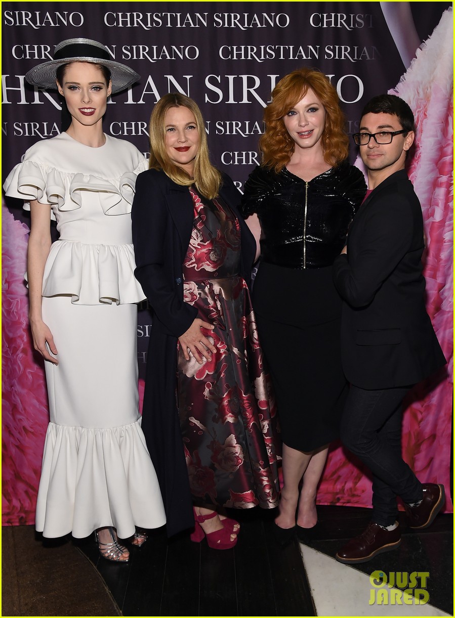 Photo: drew barrymore christina hendricks christian siriano dresses to