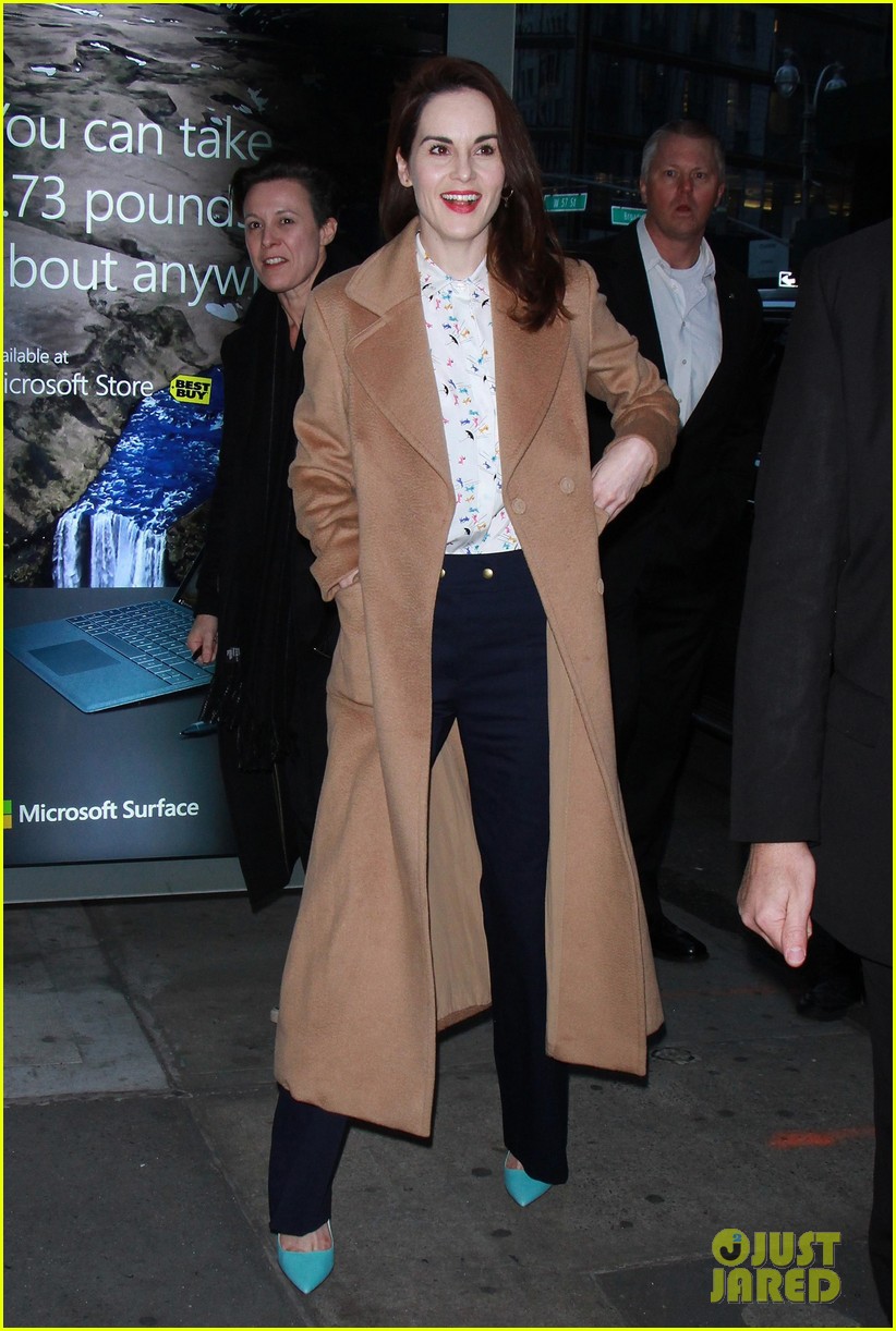 Michelle Dockery Check Out the 'Downton Abbey' Exhibition in NYC: Photo