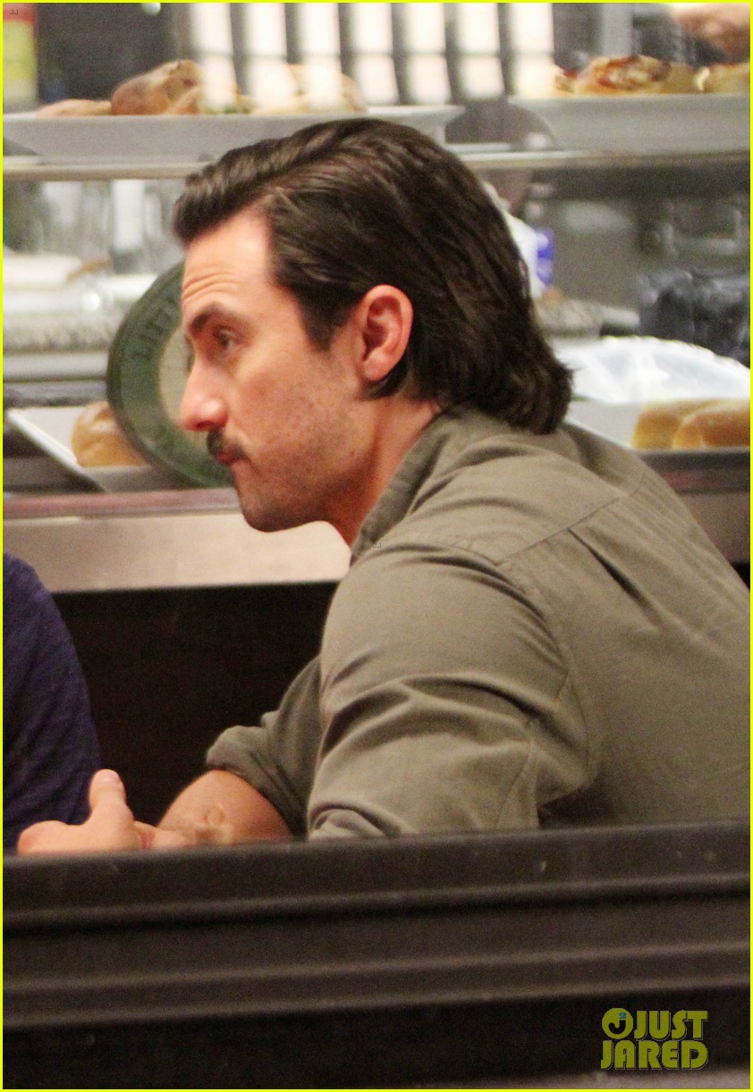 Jennifer Lopez & Milo Ventimiglia Couple Up to Film 'Second Act' Photo