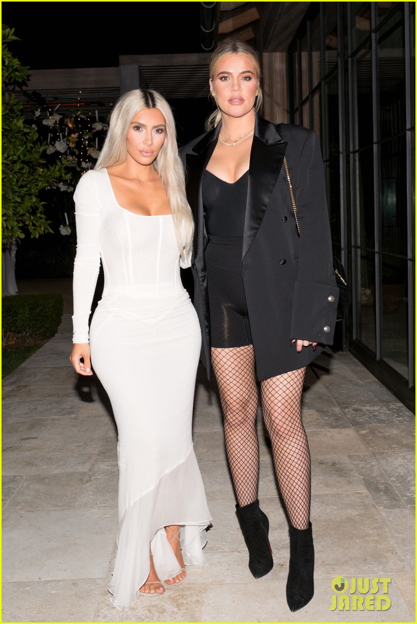 Khloe Kardashian Shows Hint of Baby Bump at Kim's Fragrance Event