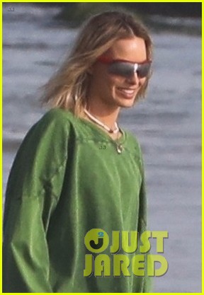 Photo: margot robbie poses for a photo shoot on a beach in malibu 04