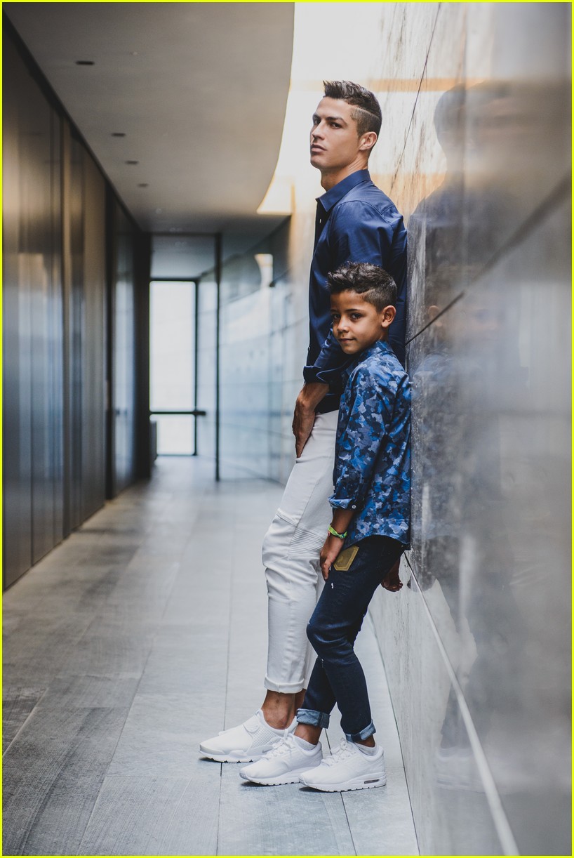 Cristiano Launches Denim Collection With Son Junior: Photo 3985524 | Cristiano Ronaldo, Cristiano Ronaldo Photos | Just Jared: Entertainment News