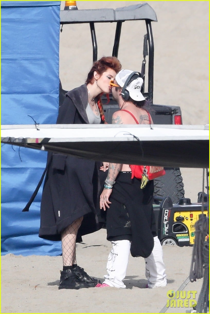 Photo bella thorne hits the beach with shirtless carter jenkins famous