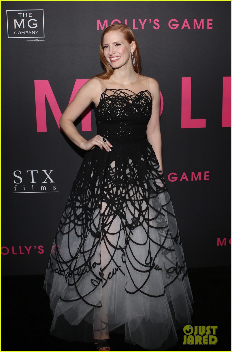 Jessica Chastain Gets Support from Real-Life Molly Bloom at 'Molly's