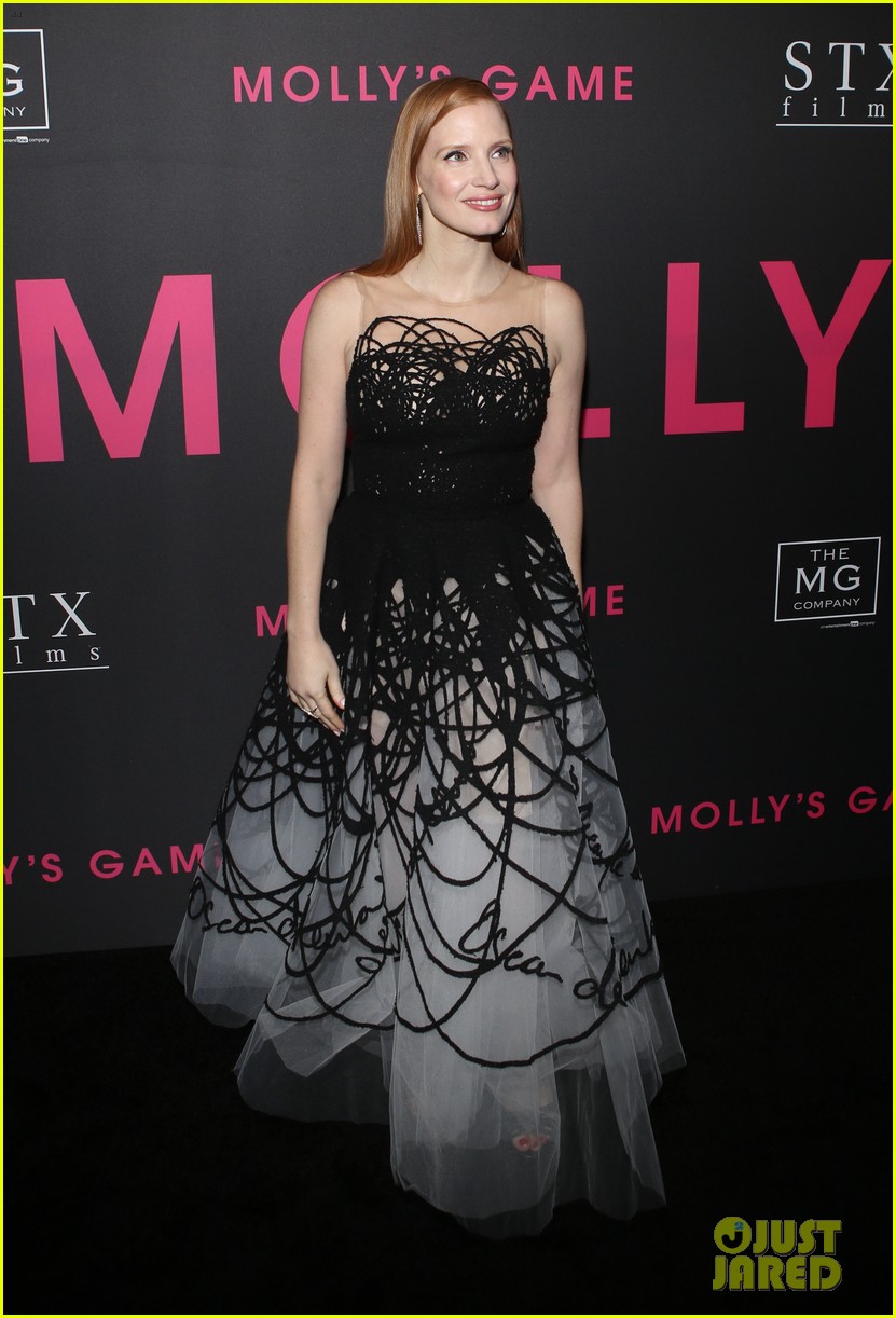 Jessica Chastain Gets Support from Real-Life Molly Bloom at 'Molly's