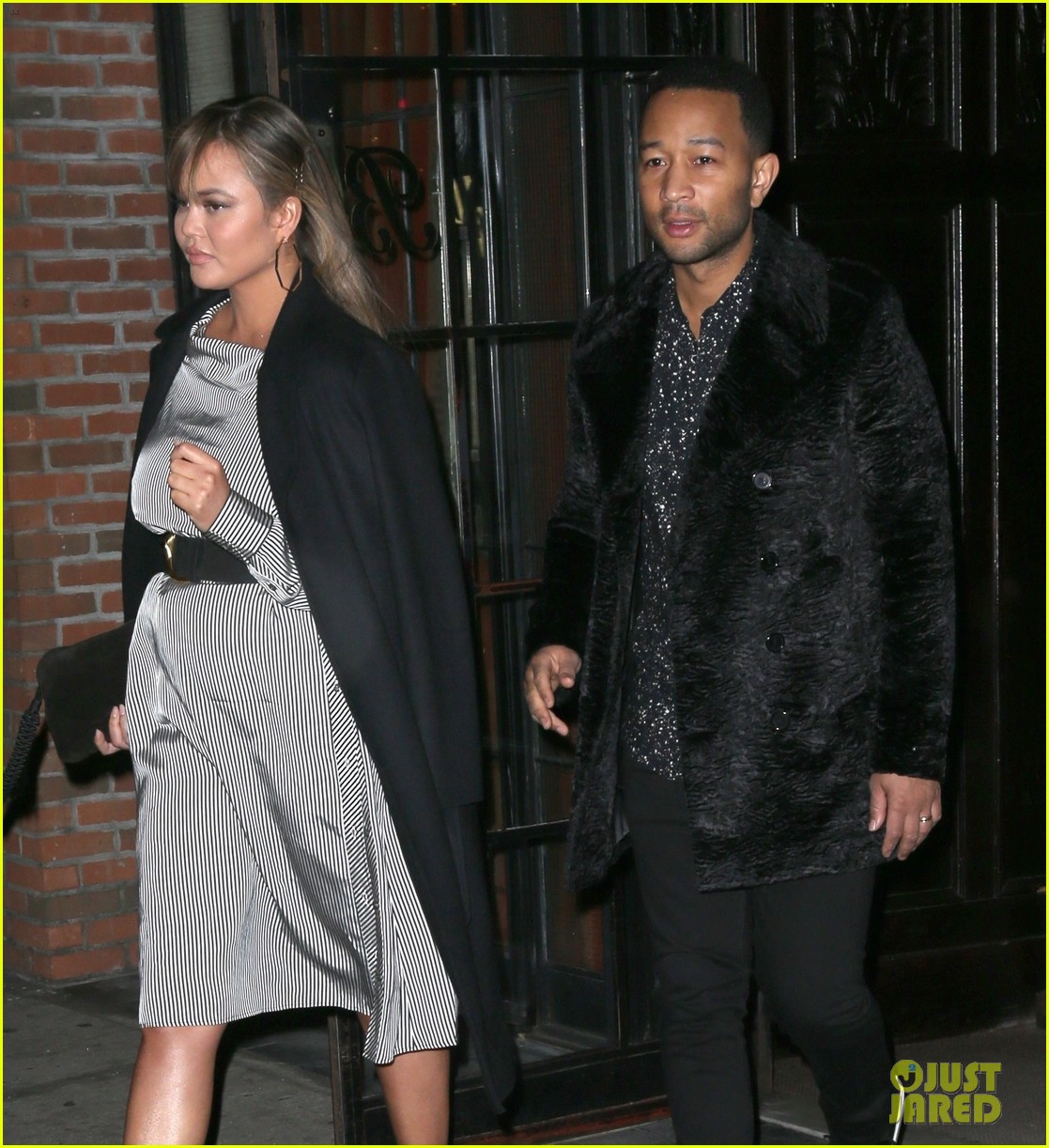 Pregnant Chrissy Teigen & John Legend Hit the Town Together in NYC
