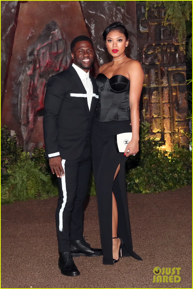Kevin Hart and Wife Eniko Hit the Red