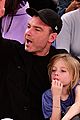 liev schreiber takes his sons to the knicks game 04